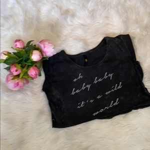 Wild world crop top xs